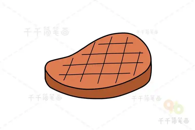肉的简笔画应该怎么画呢
