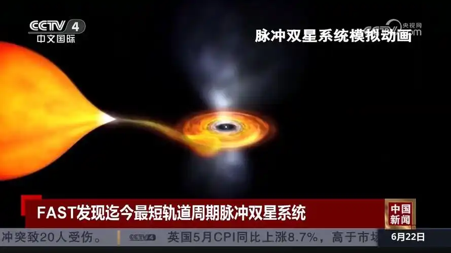 fast发现迄今最短轨道周期脉冲双星系统