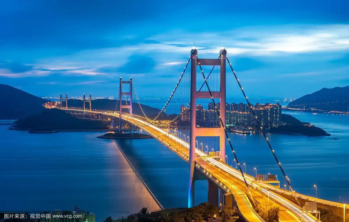 香港青马大桥夜景