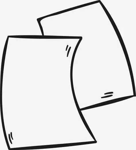 纸张的颜色简笔画