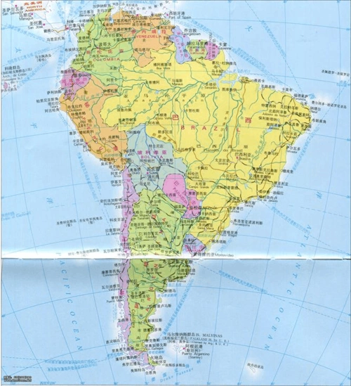 文档下载 所有分类 > 南美洲国家经贸情况分析南美洲地图全图 一,南美