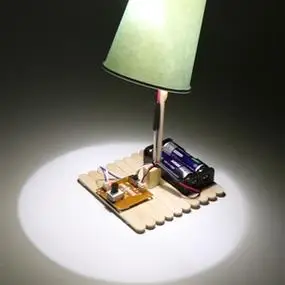 通用技术高中作品台灯制作材料科学小实验电灯泡手工模型可调节灯