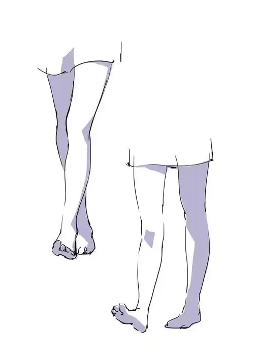 什么叫漫画腿这就是腿型画法参考