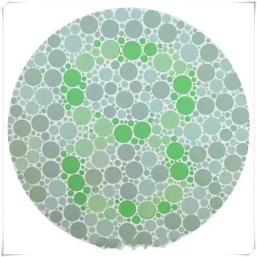 4张色盲检测图,第2幅最难认,第3幅最好认,你认为呢?