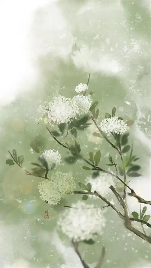 手绘古风插画,高清图片,手机锁屏桌面-壁纸族