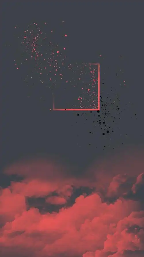 大气简约科技感云层h5海报背景