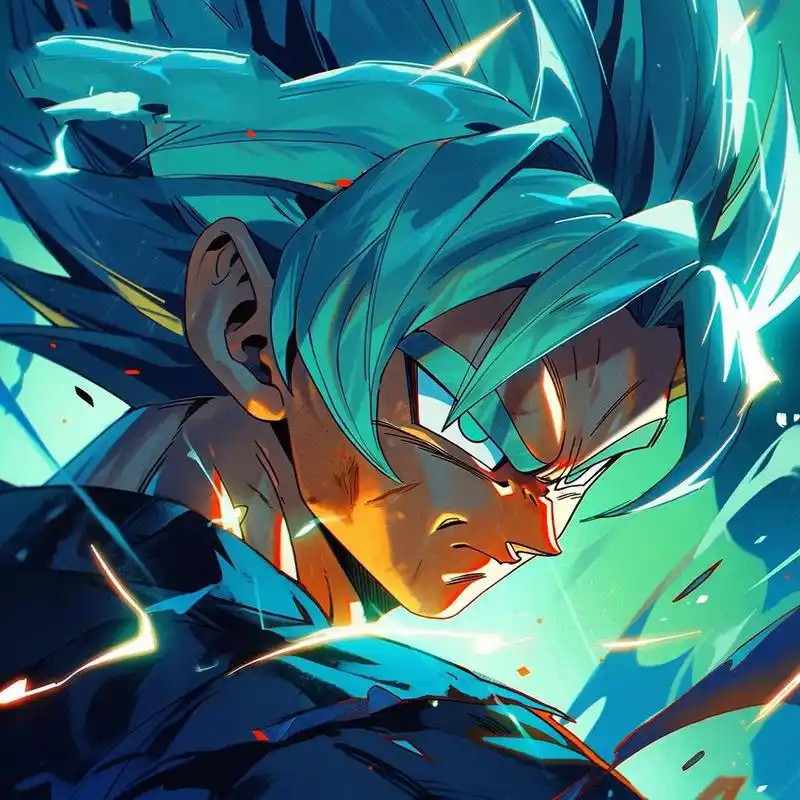 龙珠头像系列#3 | 超级赛亚人青绿色