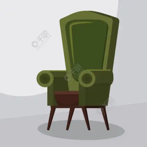 椅子卡通孤立的矢量图卡通风格椅子卡通孤立的矢量图动画模板