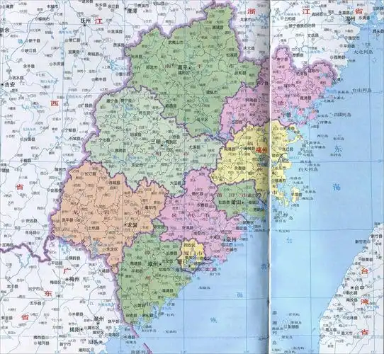 福建地图全图高清版_地图窝