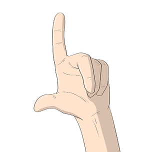 比八手势手势插画