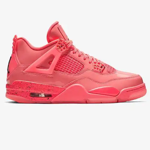nike耐克正品airjordanhotpunchaj4漆皮骚粉篮篮球鞋