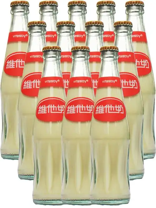 吸管维他原味豆奶236ml24瓶玻璃瓶饮料江浙沪包邮豆浆