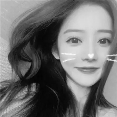 头像女ins高级质感黑白真人图片