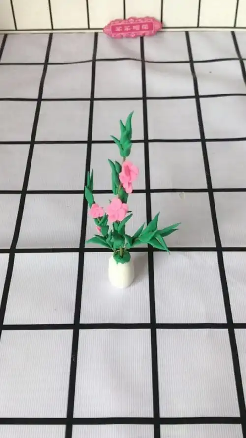 [过夏天]夏天是凤仙花盛开的时节,用彩泥捏一盆吧