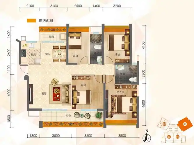 台山骏景湾豪庭8幢01户型_台山骏景湾豪庭户型图-江门搜狐焦点网