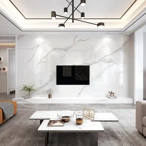 现代简约瓷砖大板900x2650岩板客厅电视背景墙轻奢大理石瓷砖背景墙
