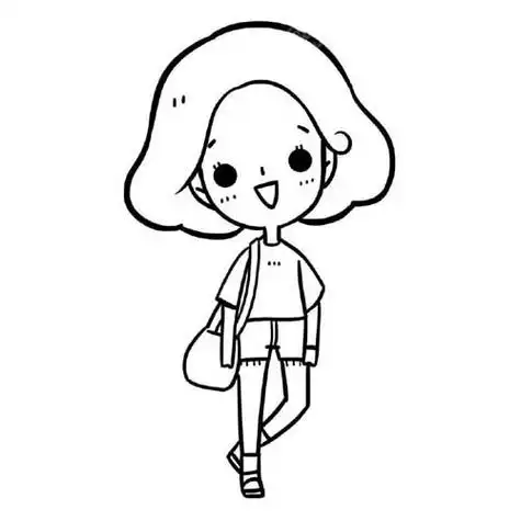 简单易学的小女孩简笔画画法步骤教程