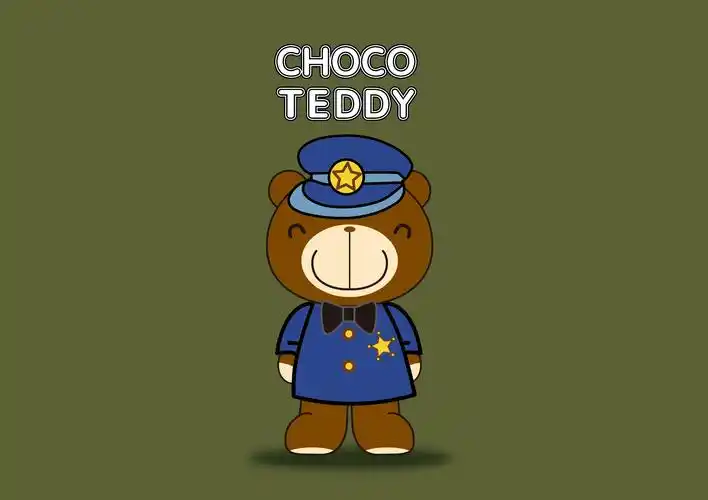 巧克力熊潮流壁纸设计