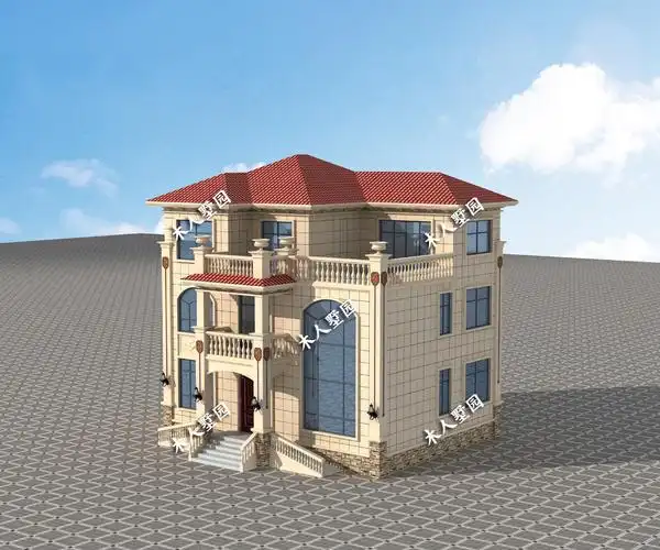 农村120平的三层别墅设计图,今年必须建一栋,全家新房过年