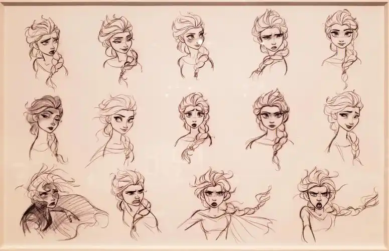 disney冰雪奇缘手稿letitgo