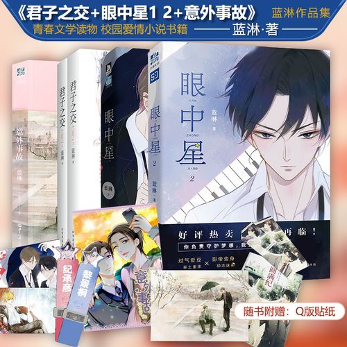 正版现货 君子之交 眼中星1 2 意外事故蓝淋作品集 青春文学读物 子雾