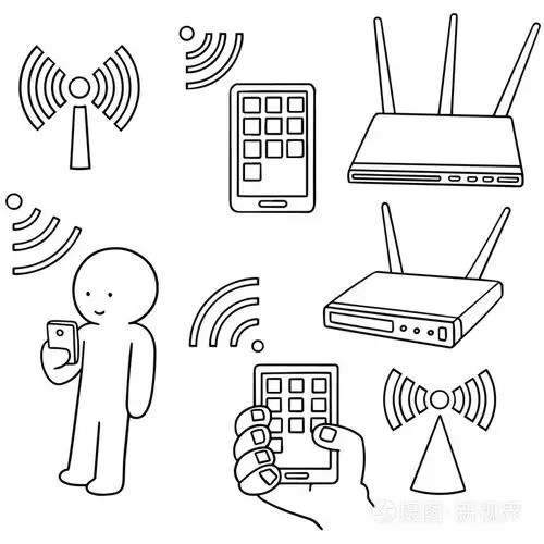 向量集的 wifi 路由器插画-正版商用图片0pul6j-摄图新视界