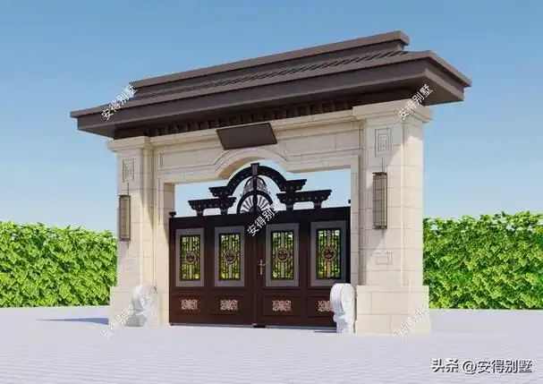 农村气派大门楼,农村房屋大门口风水十个禁忌(6款农村大门款式设计