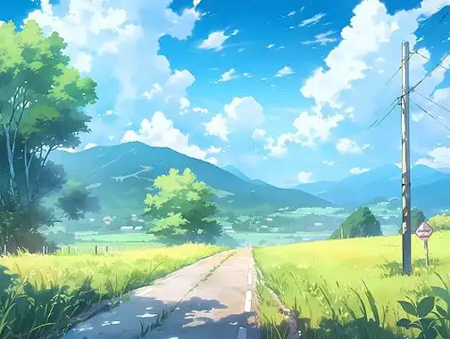 卡通风景图图片