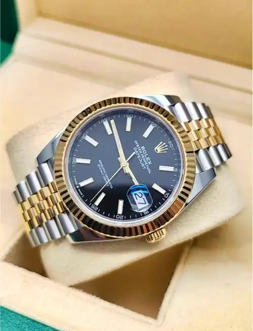 劳力士间金黑盘日志型腕表详解