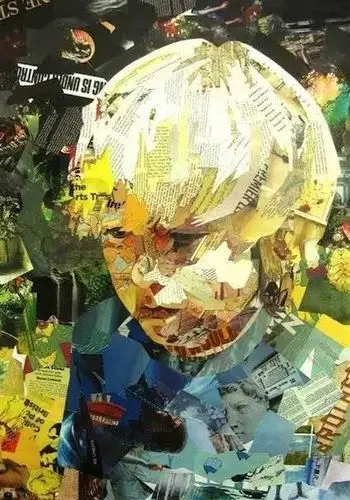 手工diy | 报纸拼贴让每一副作品都独一无二