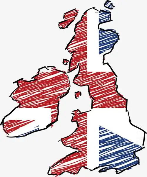 英国国旗地图-装饰图案免抠素材-社稷网免抠元素图片