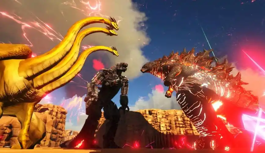 方舟生存进化 纪元27 红莲哥斯拉vs王者基多拉 宿命的对决