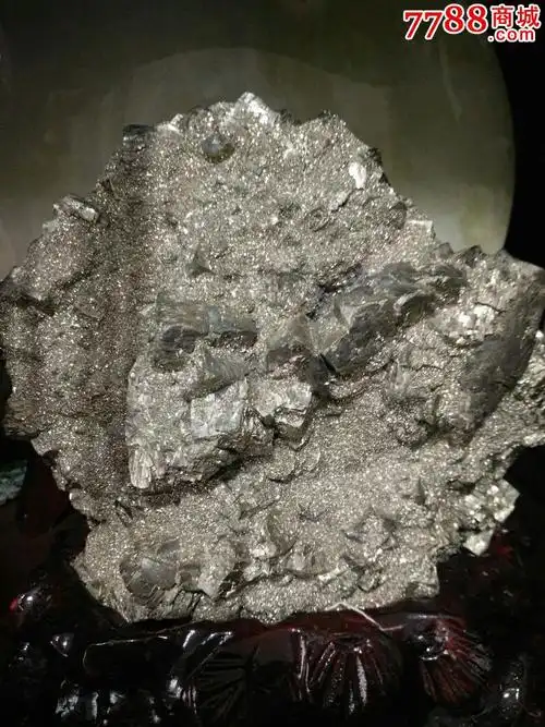 天然原生态银矿奇石摆件