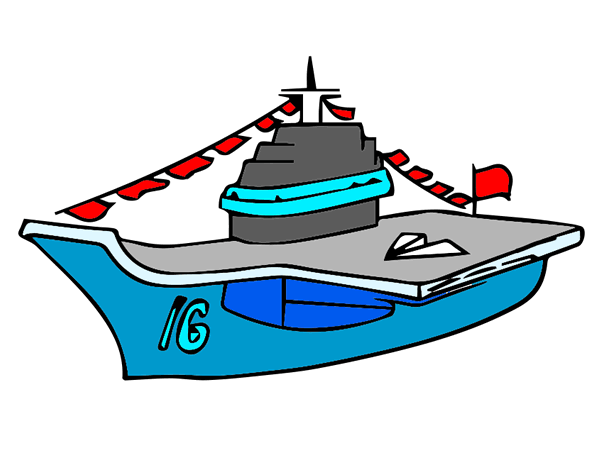 航空母舰简笔画