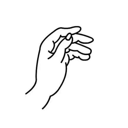 笔画手的画法大全兰花手简笔画-|美女的手画法画一双手 手指的简笔画