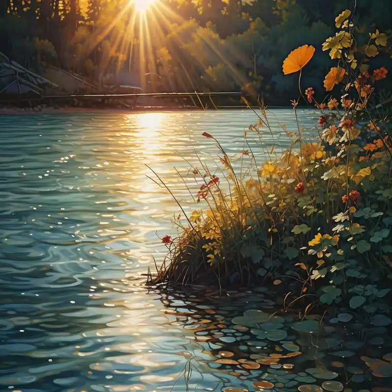 🌅永不换的风景头像💧阳光湖泊带来好运🍀