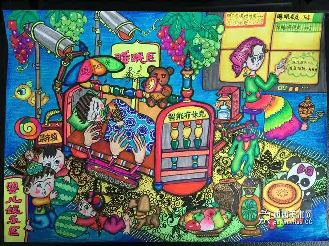 一等奖优秀科幻画智能布休克