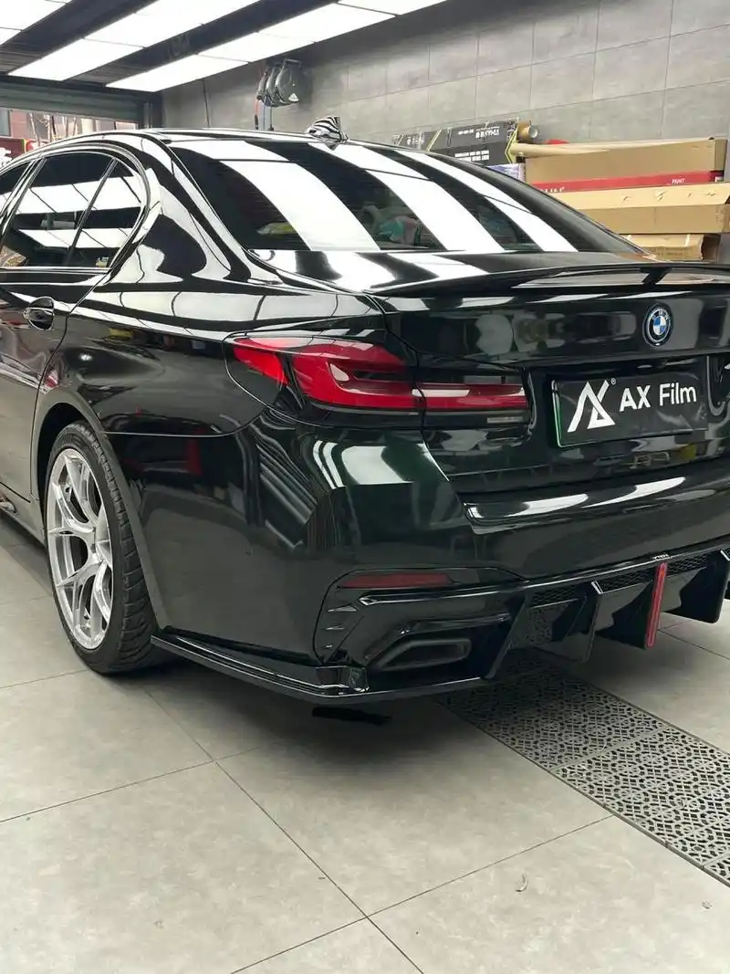 宝马5系装贴pet祖母石绿.