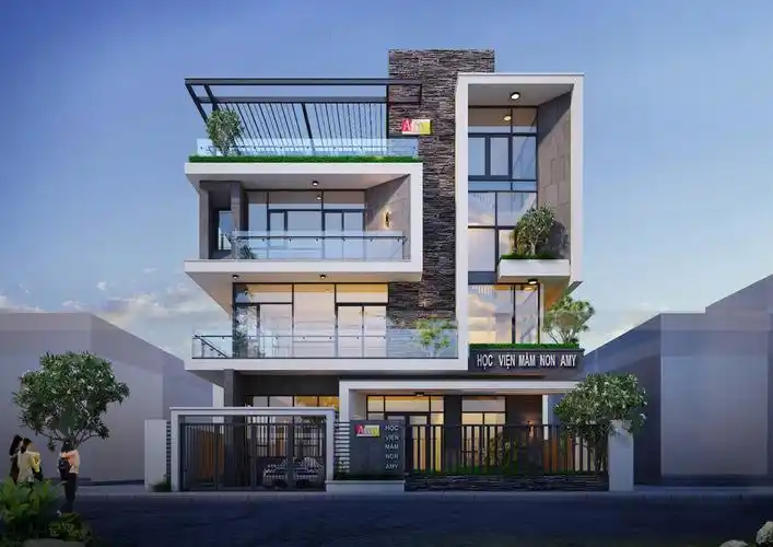 别墅设计4层轻奢现代风格自建别墅设计