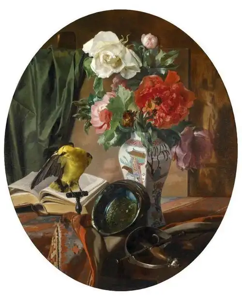 西方古典写实花卉静物油画丨艺术名画