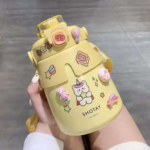 大容量316不锈钢保温杯双饮带吸管大肚杯高颜值女士学生水杯-3