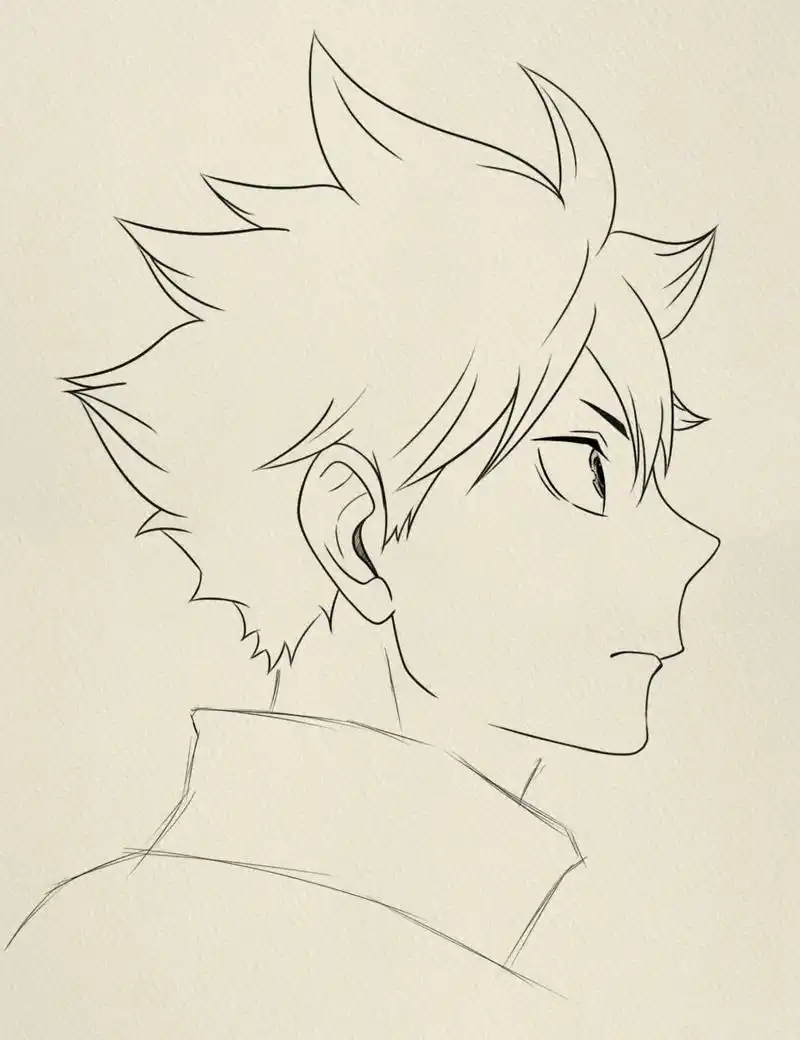 寻找绘画大神# #日向翔阳# #排球少年# #二次元# #简笔画教程# #简笔