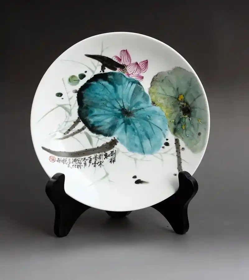 国画艺术 #陶瓷绘画艺术 - 抖音