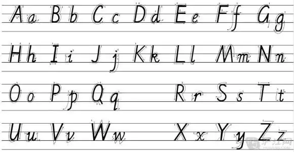 26个大写字母和小写字母怎么写