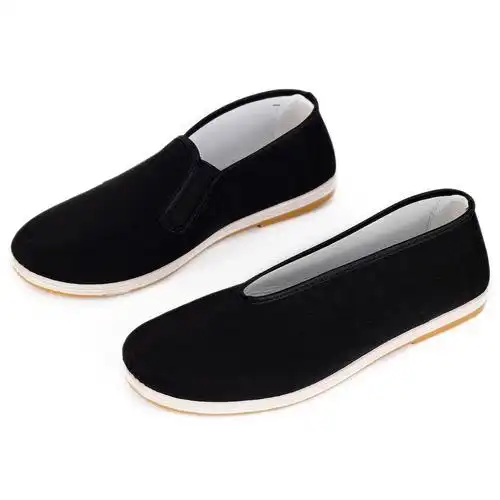 步源老北京布鞋男鞋新款中老年防滑透气软底单鞋休闲单鞋