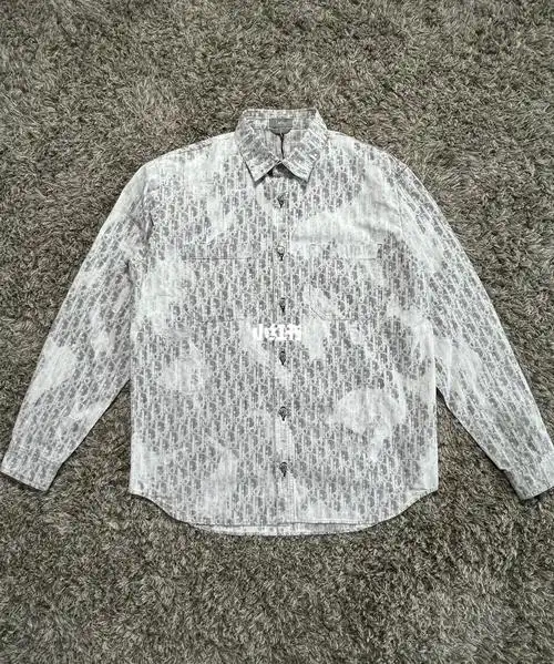 dior灰色老花满印衬衫