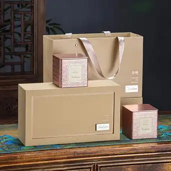 大红袍茶叶罐铁罐礼盒鸭屎香茶叶礼盒装空盒金骏眉茶叶盒包装盒