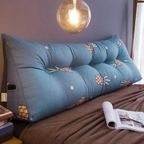 美帮汇床头靠垫大靠背双人床上榻榻米床头板软包靠背垫三角护腰靠枕