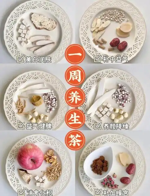 一周养生茶方喝出健康好气色