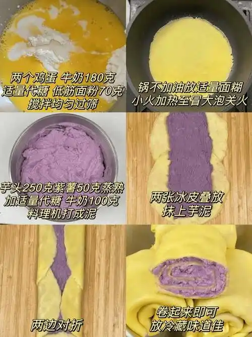 卡芋泥毛巾卷准备食材:红薯,糯米粉,芝麻69无油脆皮红薯小方接下来